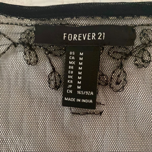 Forever 21 Sheer Beaded Blouse - Picture 4 of 5